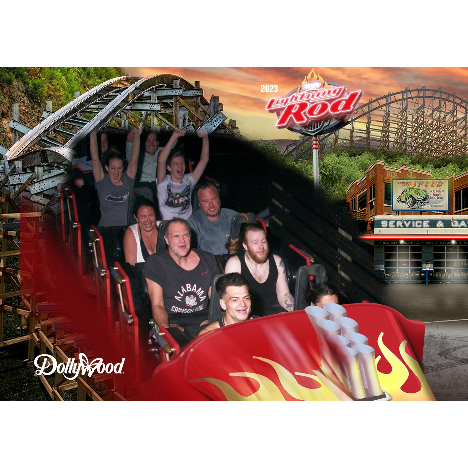 Dolly Parton Theme Park Rollercoasters