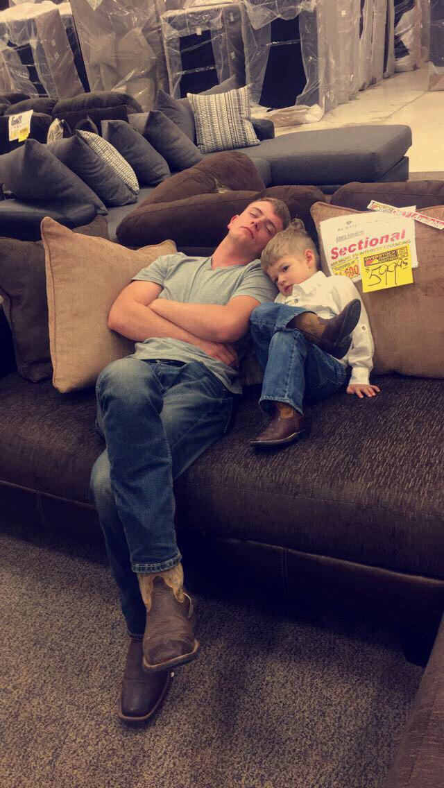 Just a photo of Clanie and Braden relaxing on a couch at a furniture store but always been one of my favorite photos!