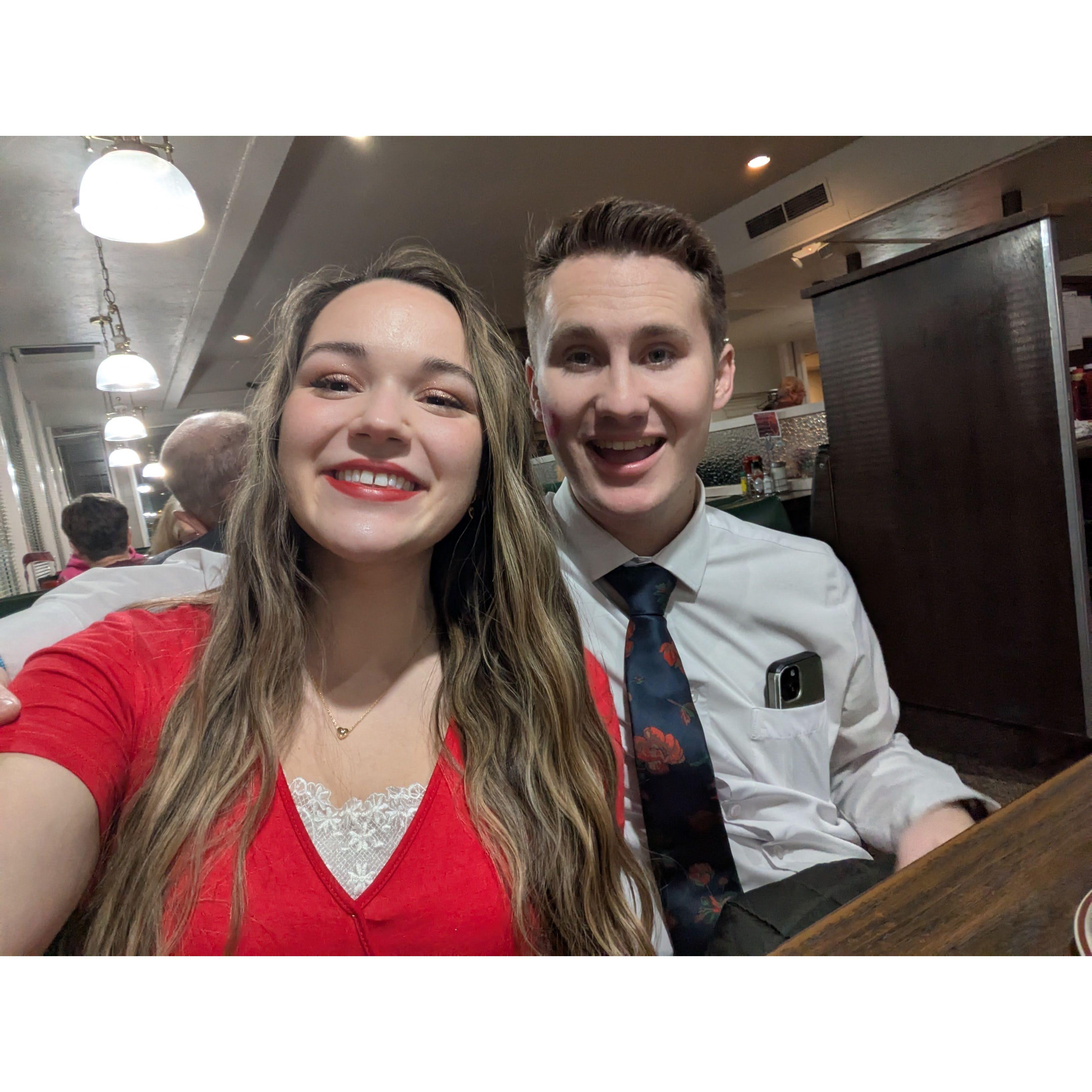 Dinner before the Valentine's Ball