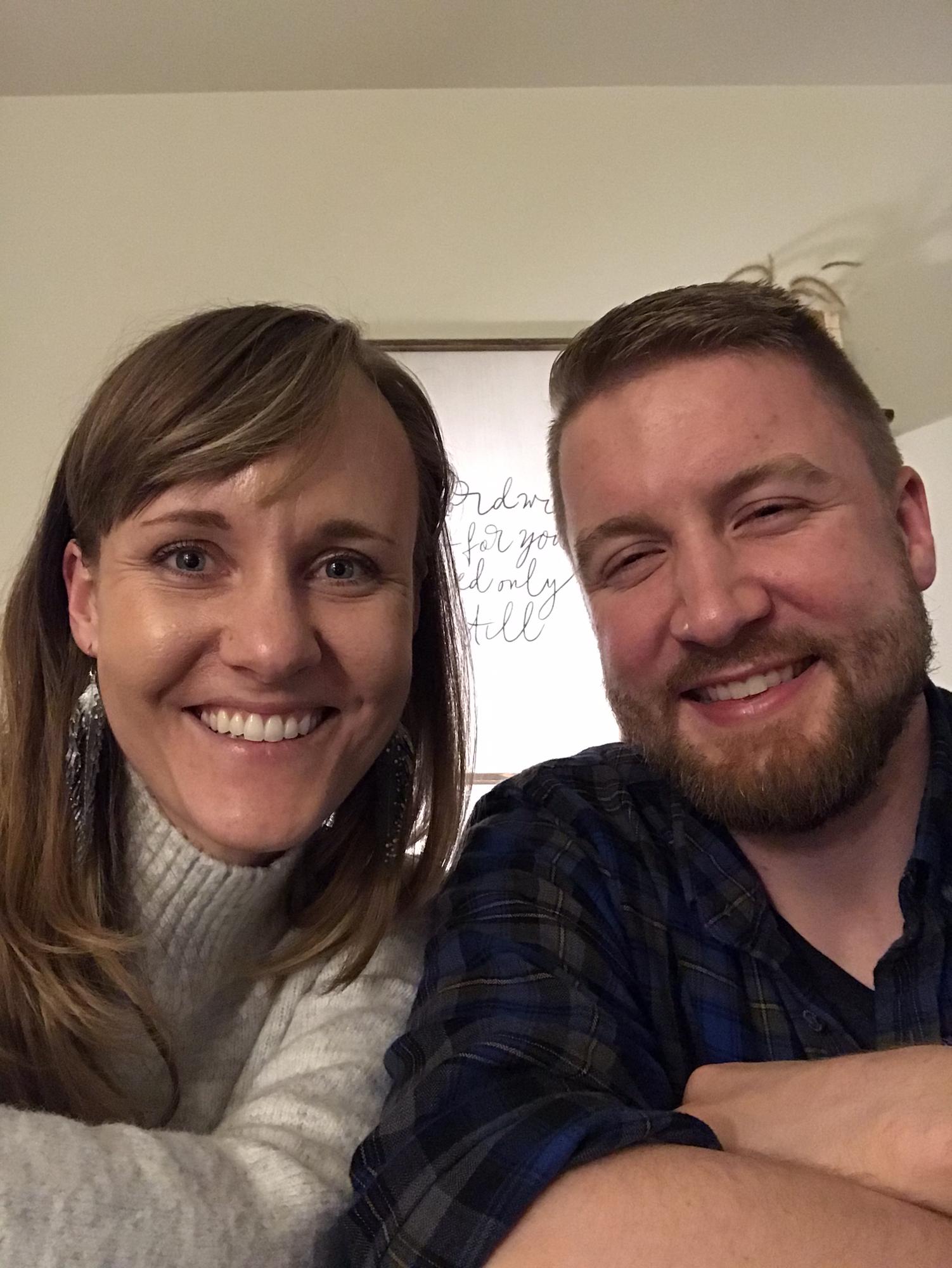 Our first photo together