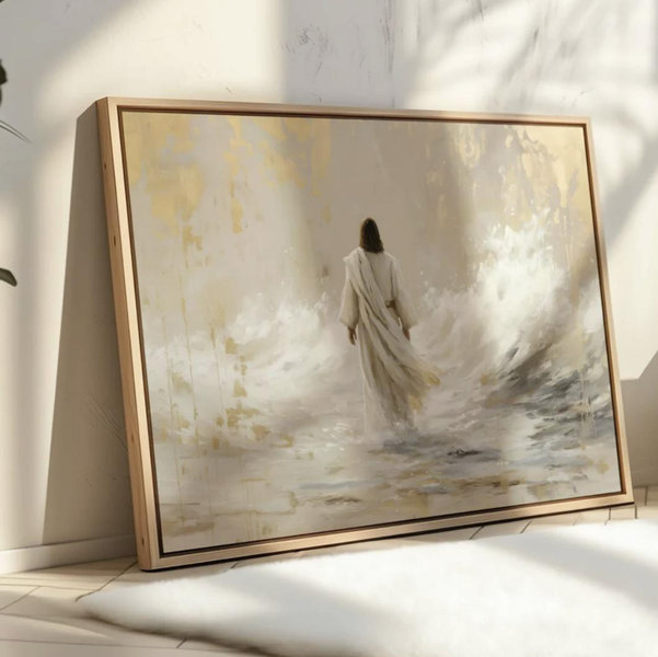 He Walked Upon the Storm | Canvas