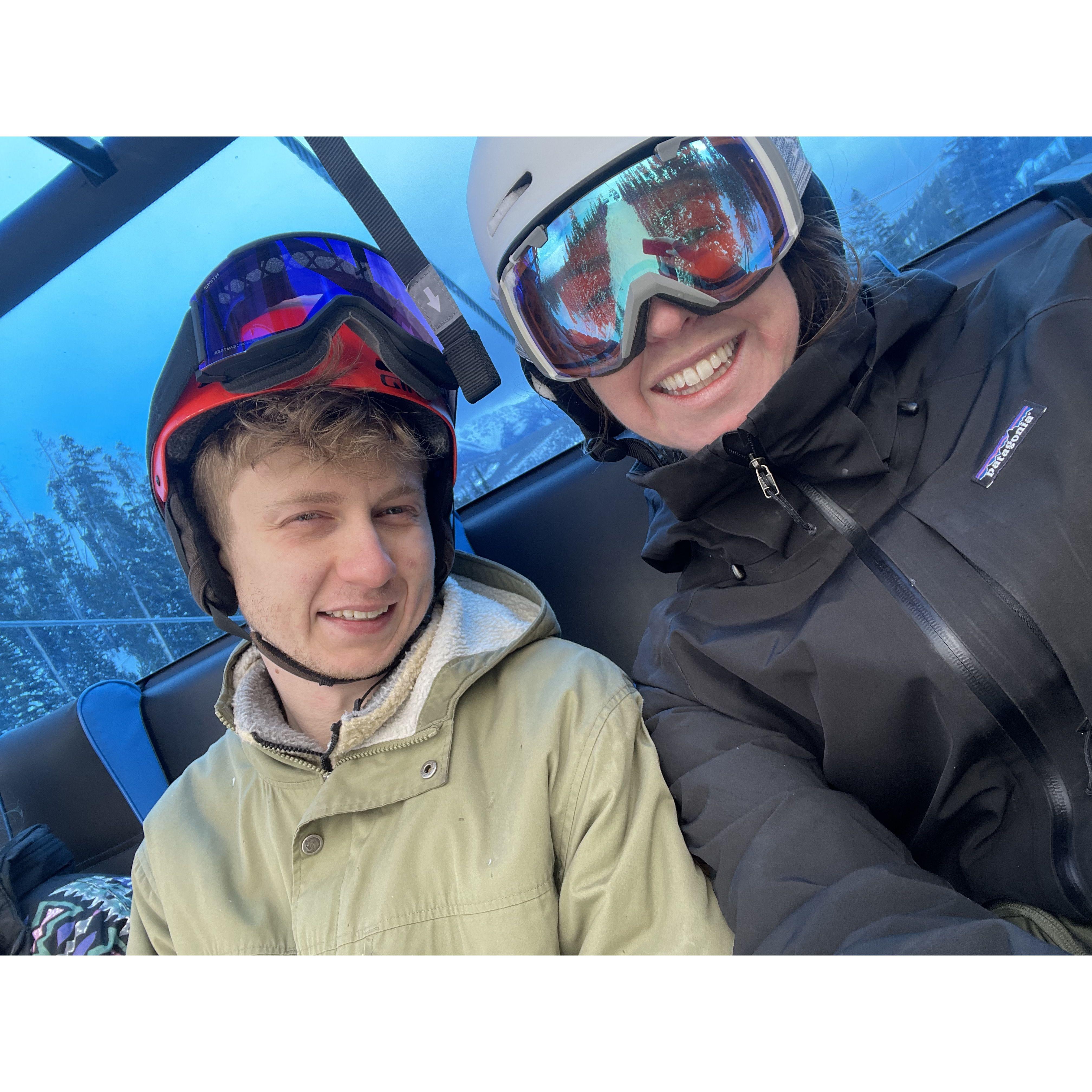 Snowboarding at Big Sky