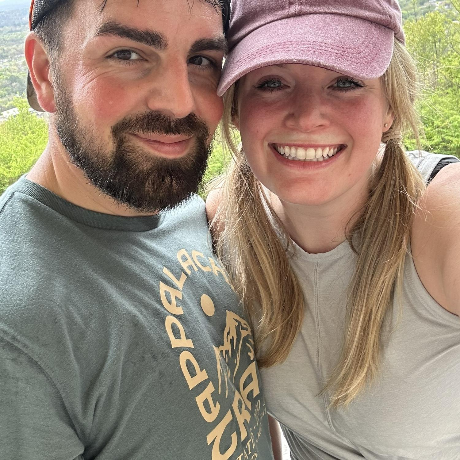 Hiking in Hot Springs... thought we were doing a 3-mile hike... ended up being 7!