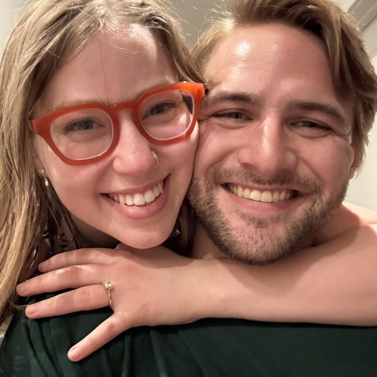 The night we got engaged!