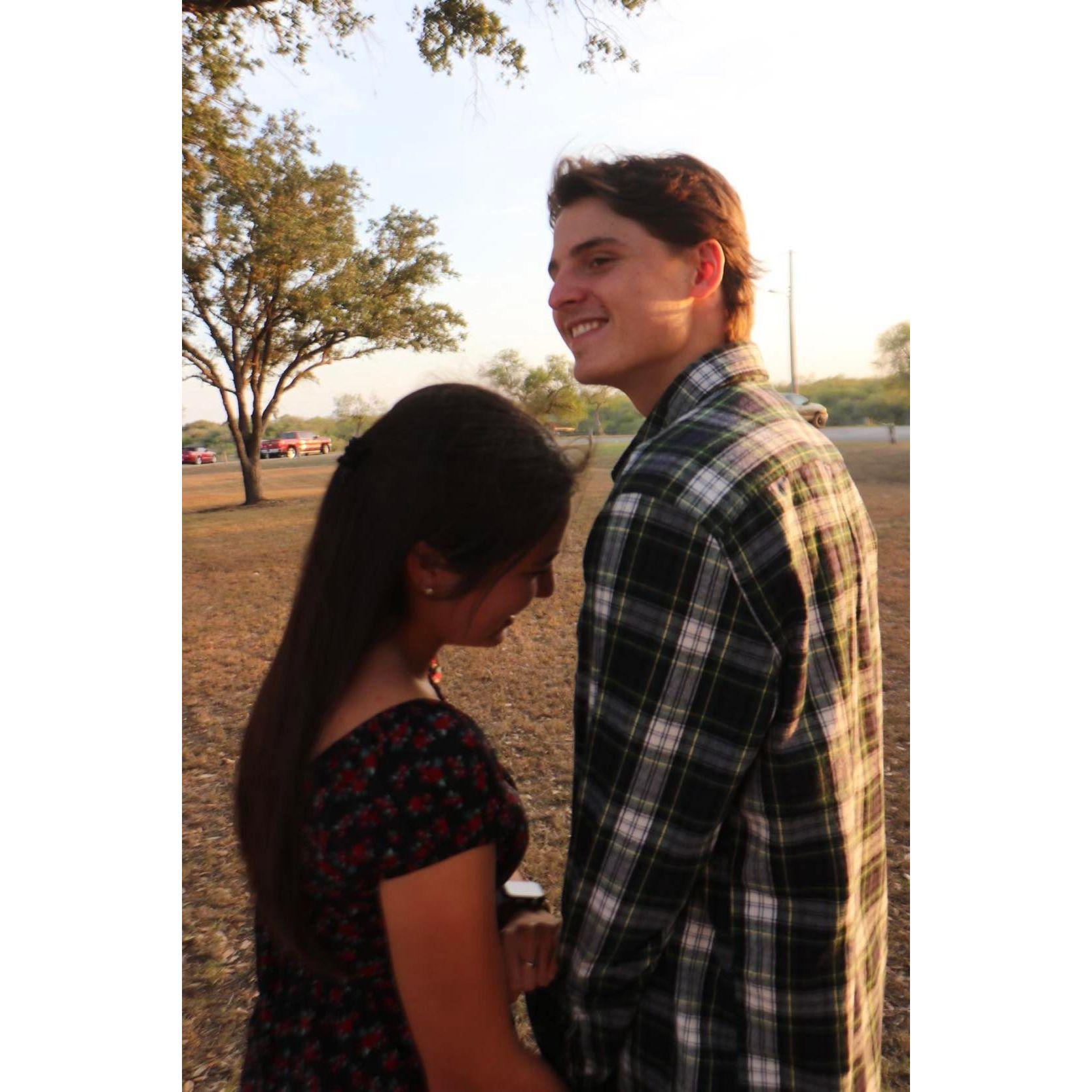 This picture was taken for our first anniversary as a couple