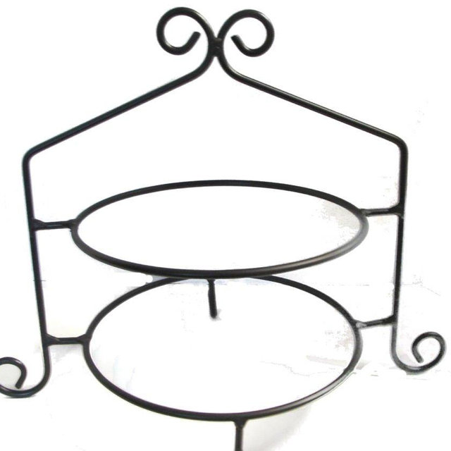 Wrought Iron Pie Stand/Rack Double Tier Hand Made