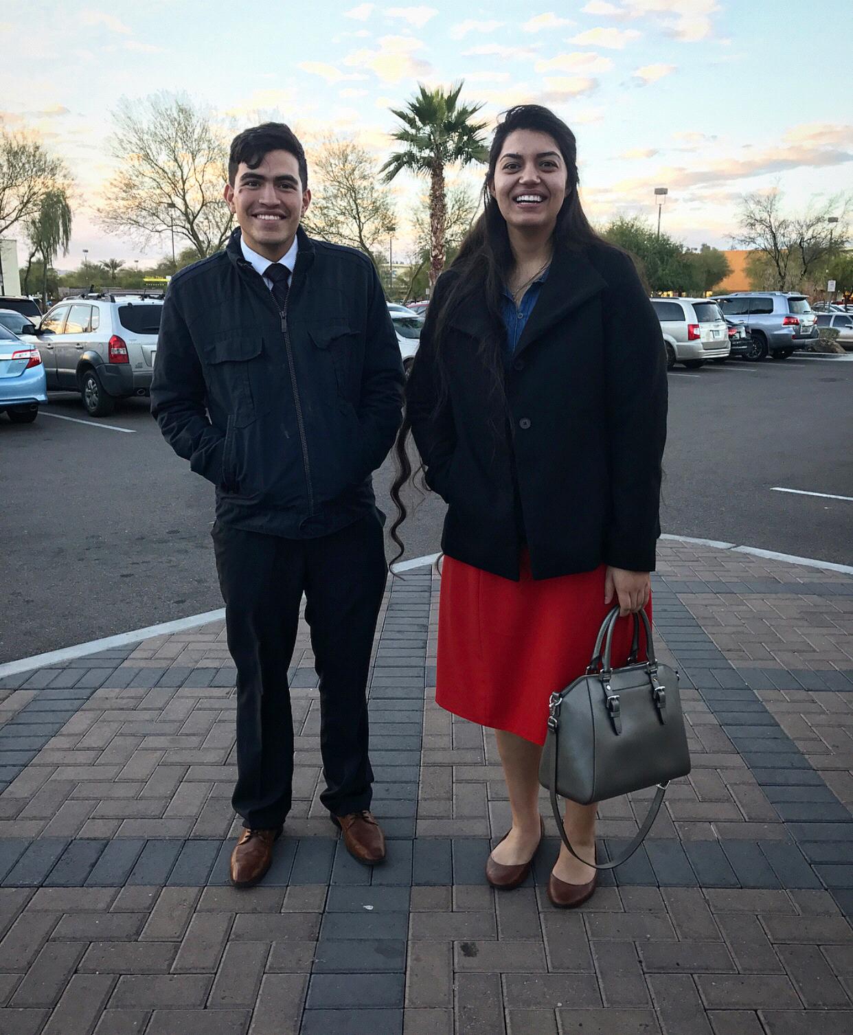First pic together. 💕 - Ivan’s first visit to AZ.