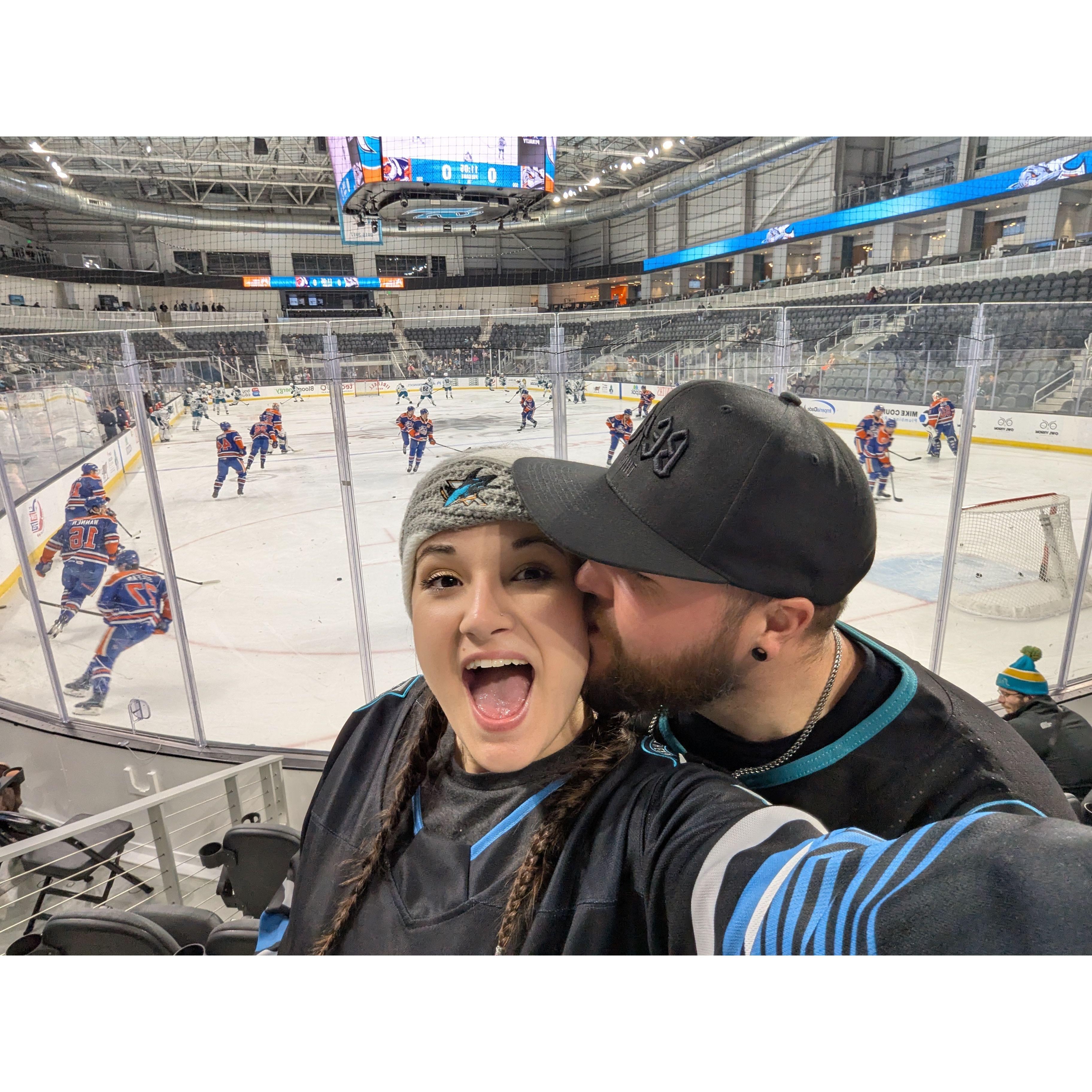 Hockey quickly became something we love to share.