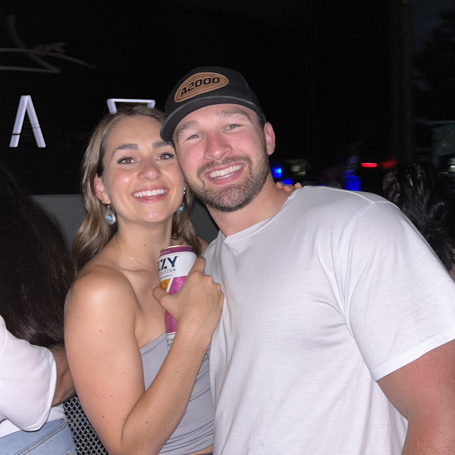Brooke making the California boy wear cowboy boots for as many country concerts as she can