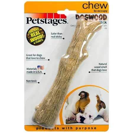 Petstages Wooden Dog Chew Toys – Safe, Natural & Healthy Chewable Sticks - Tough Real Wood Chewing Stick for Dogs