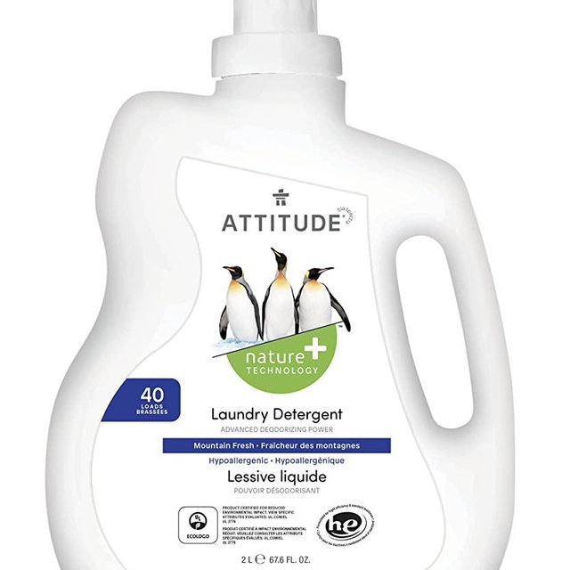 ATTITUDE Laundry Detergent, Plant and Mineral-Based Formula, He, Vegan and Cruelty-free Washing Machine and Household Products, Mountain Fresh, 40 Loads, 67.6 Fl Oz