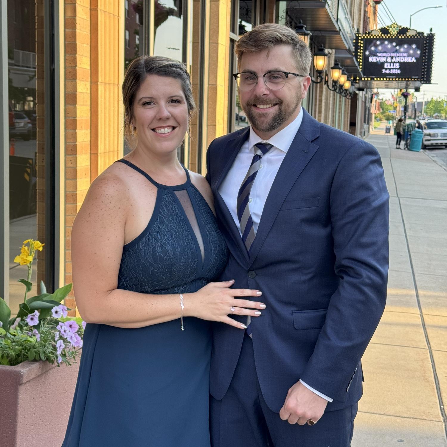 July 2024 - All dolled up for our friends’ (Andrea and Kevin Ellis) wedding!