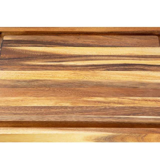 Villa Acacia Wood Carving Board 20x15 Inch Large with Juice Groove and Well