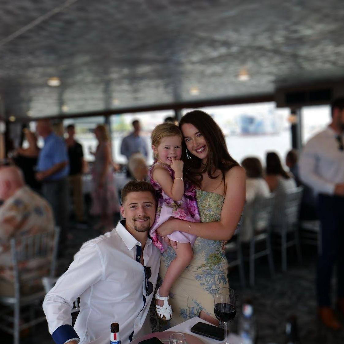 With our flower girl Margot, 2024