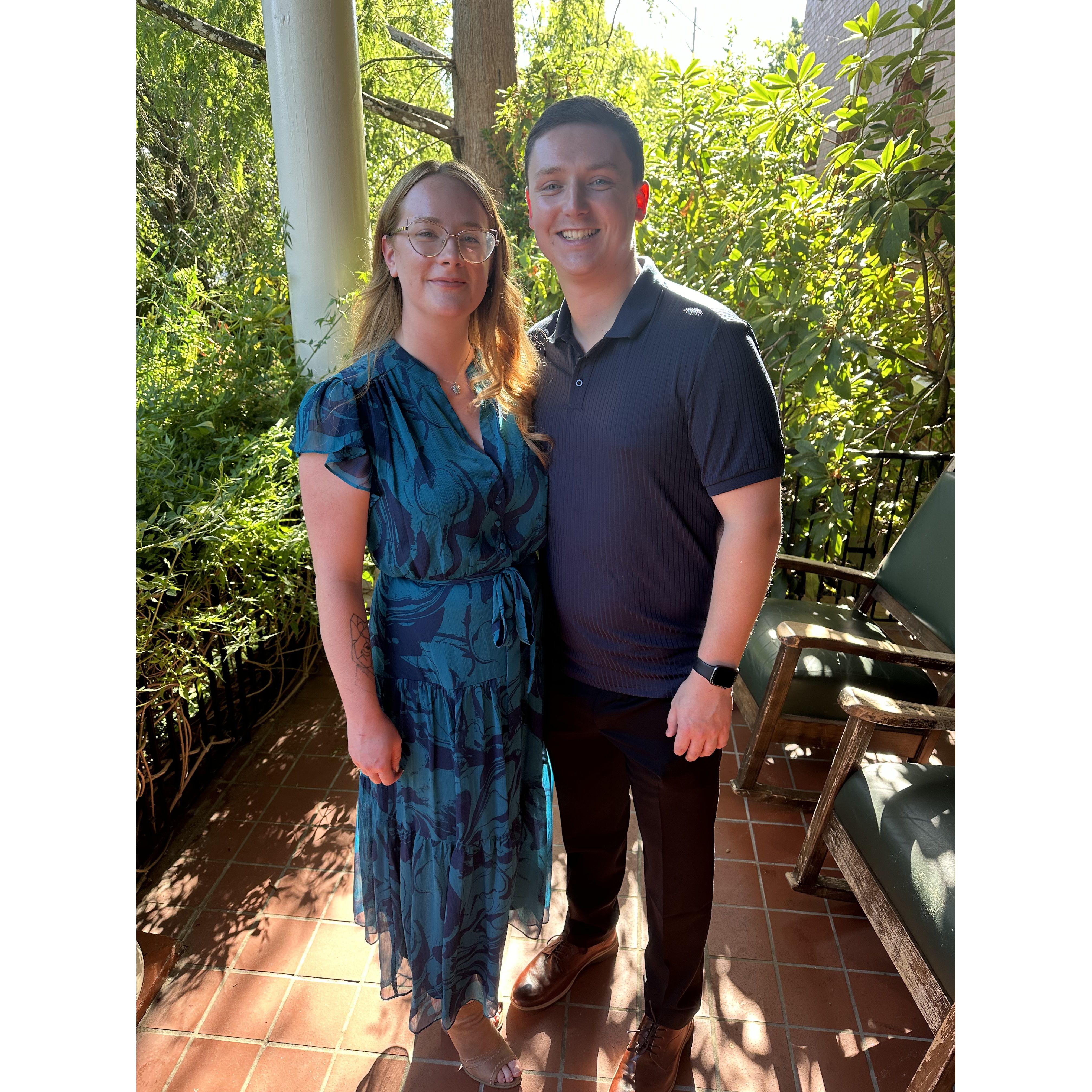 Celebrating Ryan and Beth Ehrenfelt's wedding (this was for the rehearsal dinner) Aug. 2024