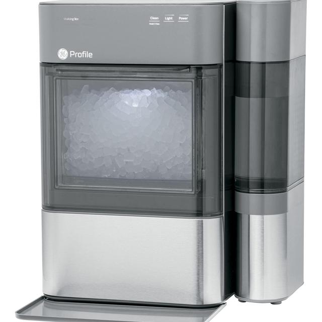 GE Profile Opal 2.0 | Countertop Nugget Ice Maker with Side Tank | Ice Machine with WiFi Connectivity | Smart Home Kitchen Essentials | Stainless Steel