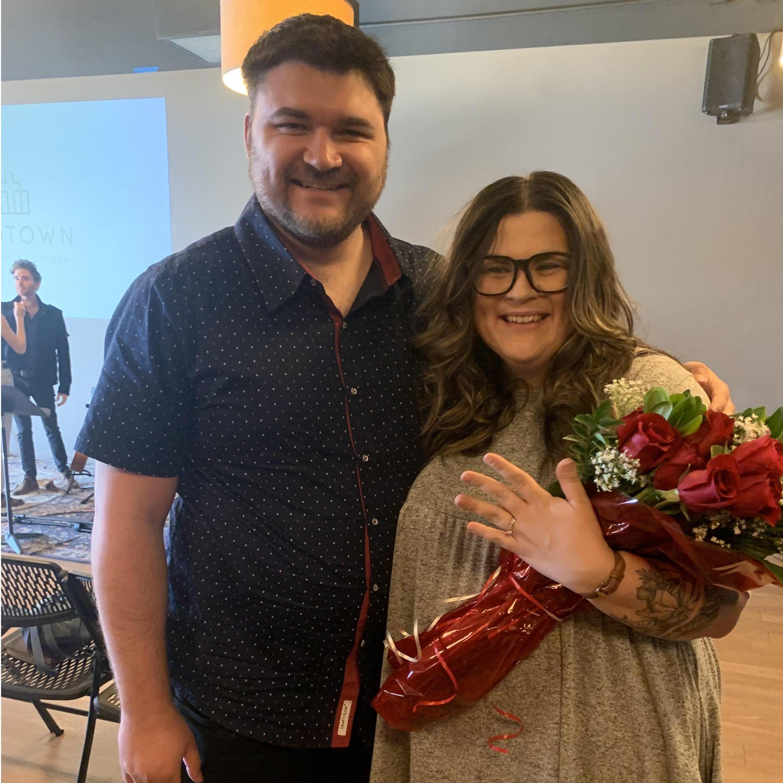 The day she said yes!