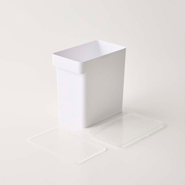 Yamazaki Tower Airtight Pet Food Storage, Large, White