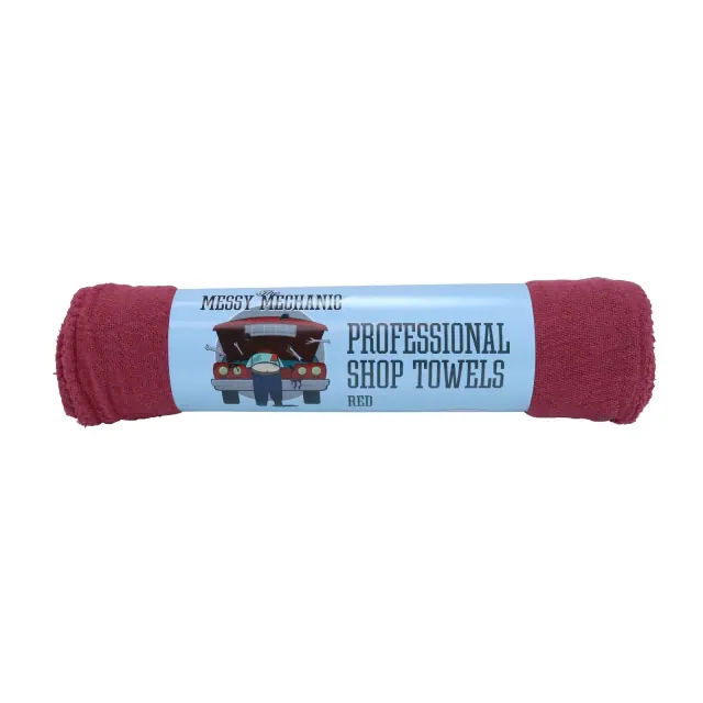 Messy Mechanic Shop Towels 10PK Red