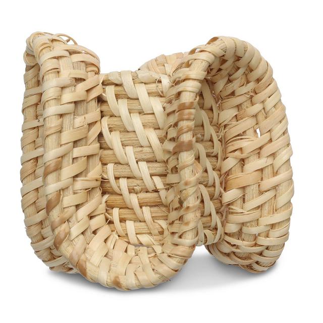 Kim Seybert Ruffle Napkin Ring in Natural