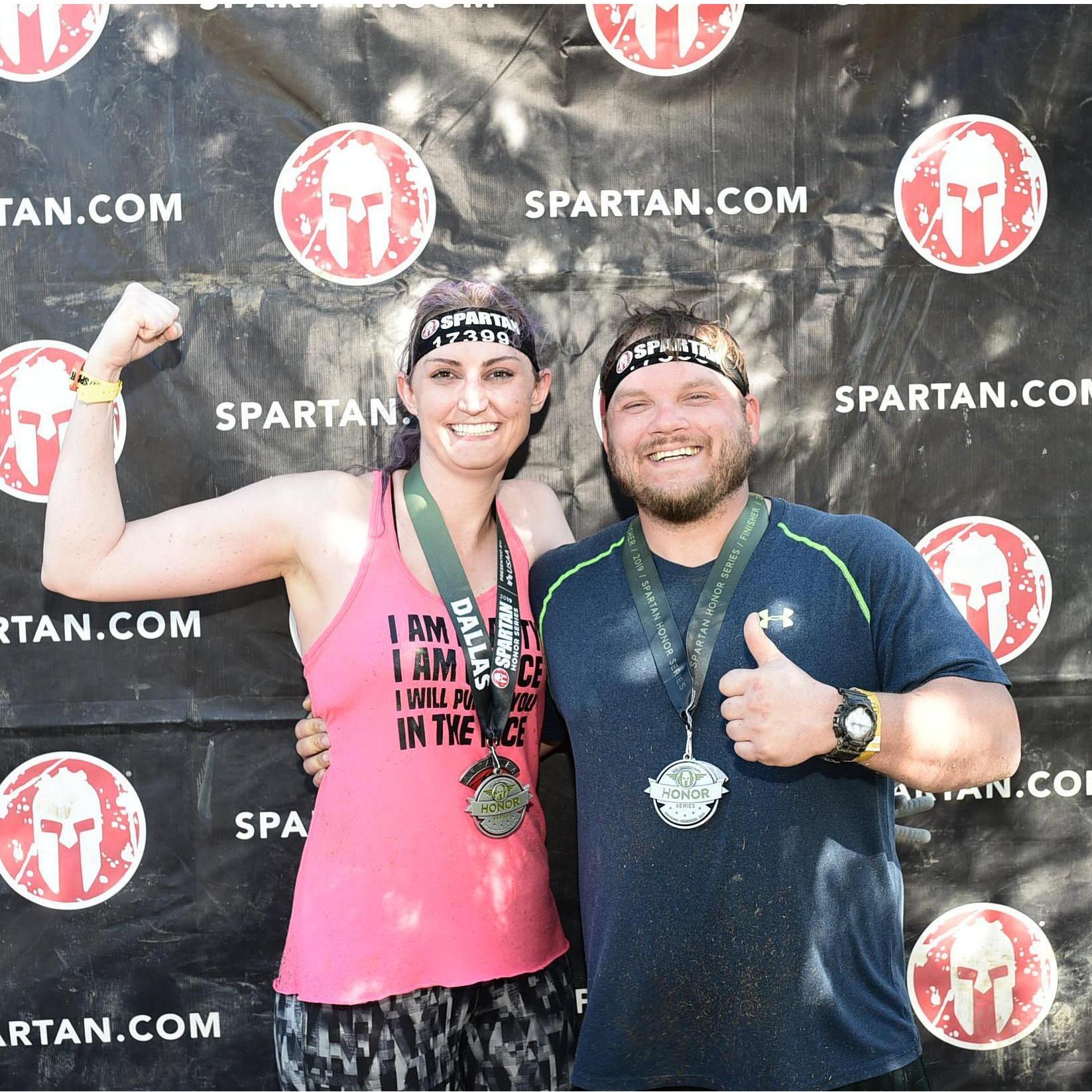 The time Erika talked Danny into running a Spartan Race.