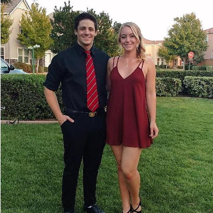 Taking Justin to his first sorority date party.
