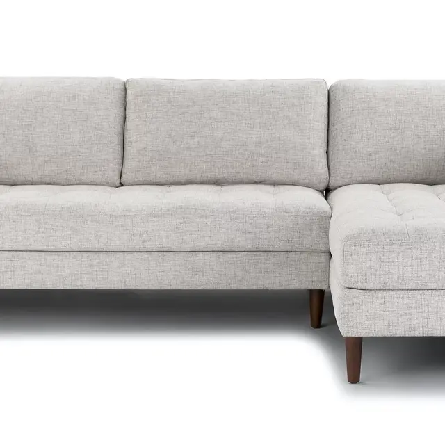 Sven Birch Ivory Right Sectional Sofa