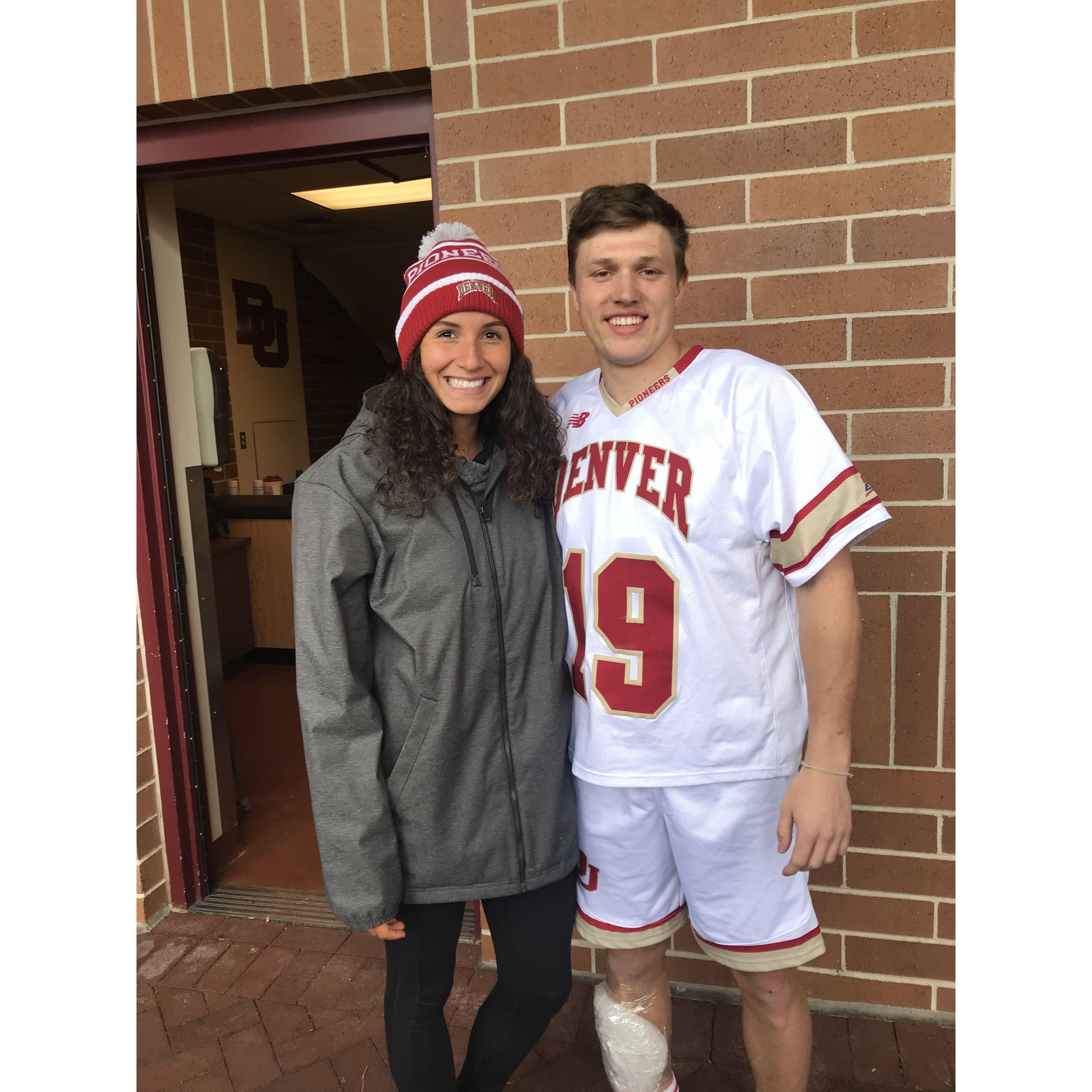 Went to all of each other's games throughout college.