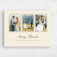 Beige Wedding Thank You - Abbey Photo