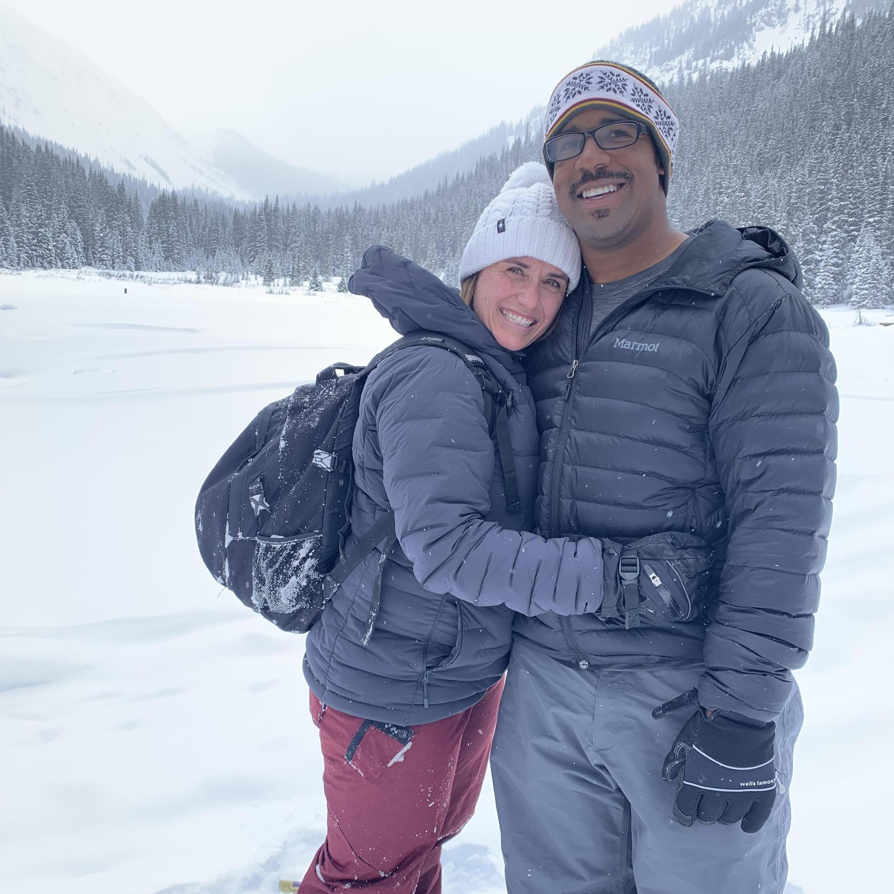 Our wintery and freezing hike in CO