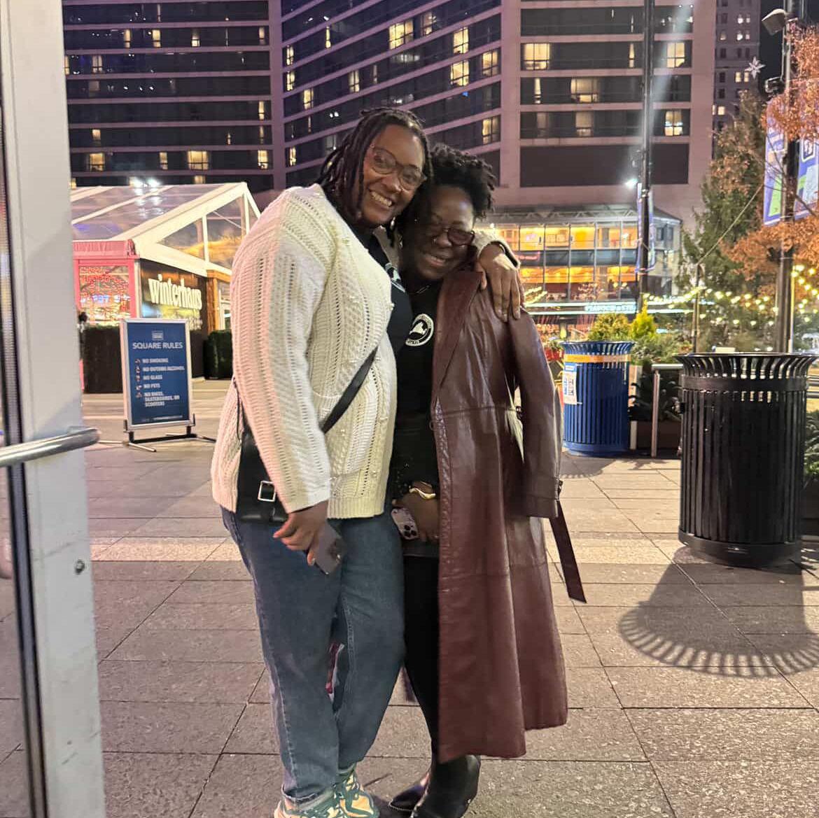 Out on a date.
