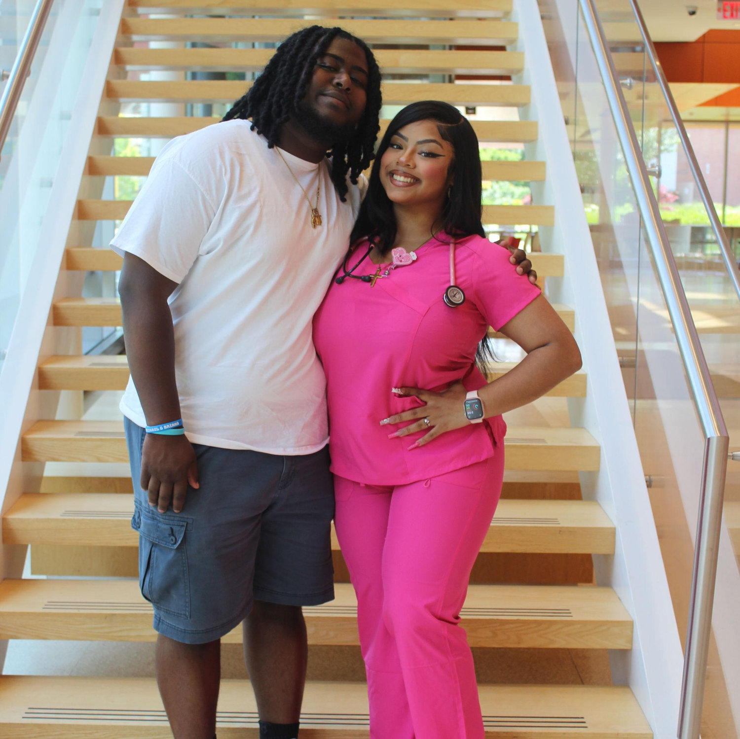 We took this photo when Briana passed her NCLEX-RN exam and became a Registered Nurse!
