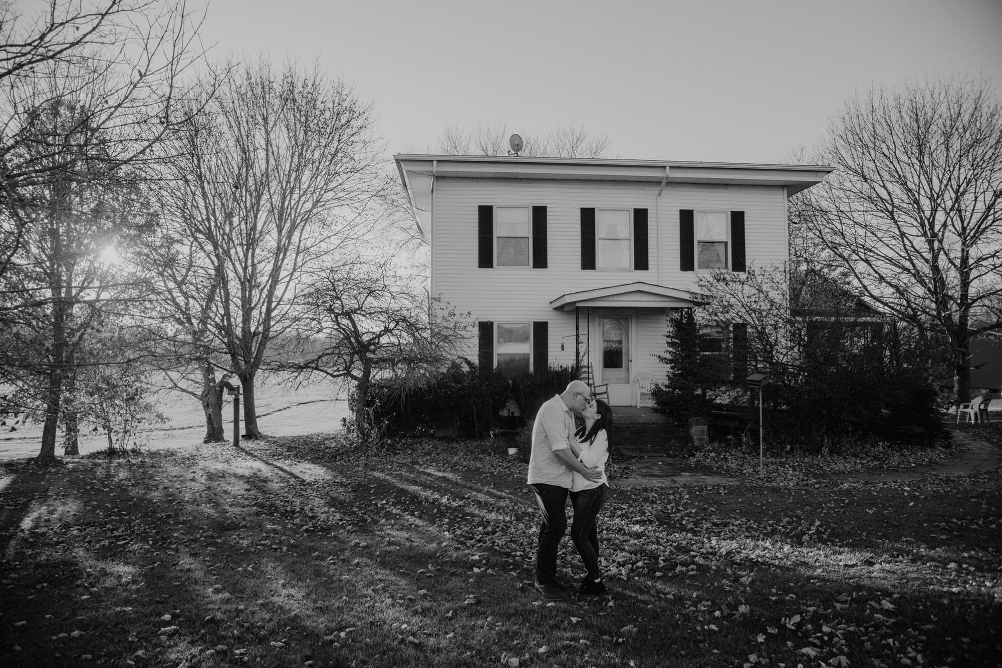Our first shot in front of our future home.