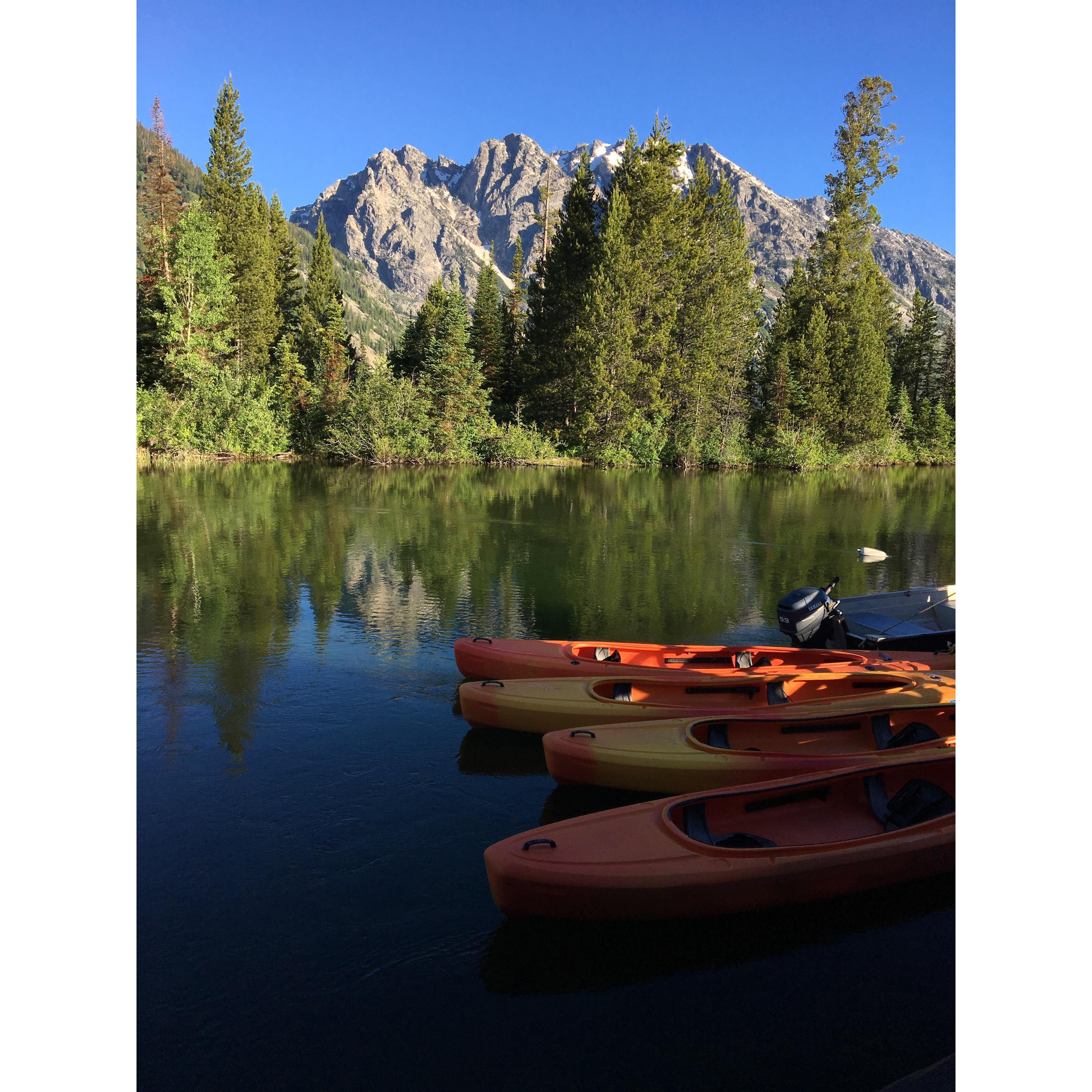 View from the East Dock at Jenny Lake