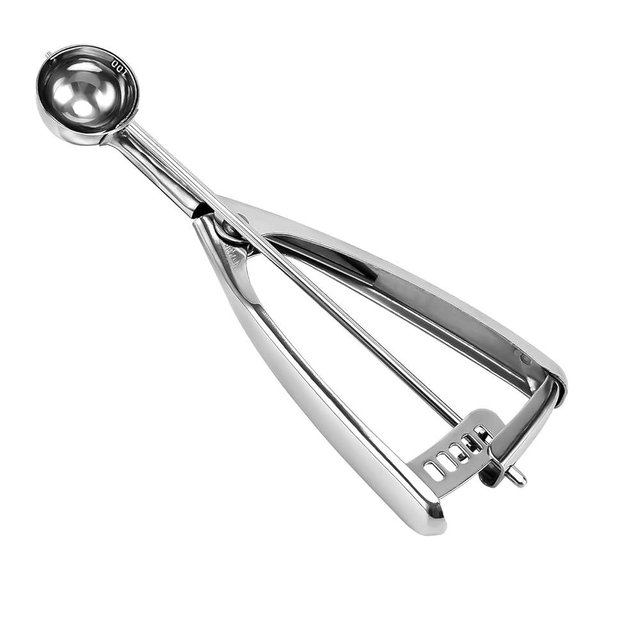 Saebye 2 teaspoon Cookie Scoop, 2 tsp Cookie Scoop for Baking, Melon Baller Scoop, 1.18 inch/ 30 MM Ball, 18/8 Stainless Steel Mini Ice Cream Scoop, Secondary Polishing