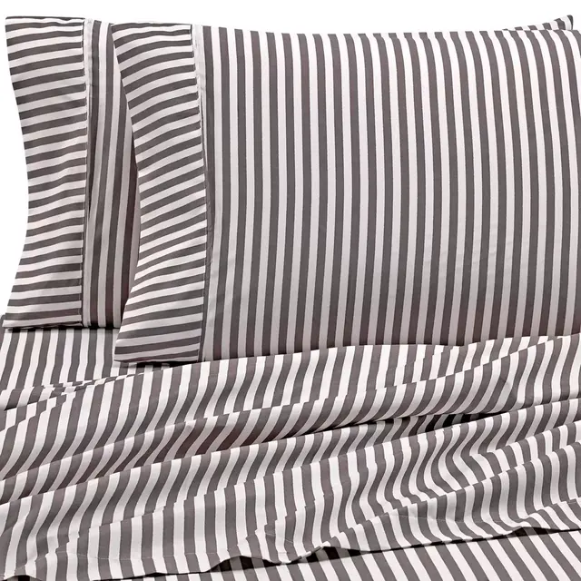 Ribbon King Sheet Set in Grey