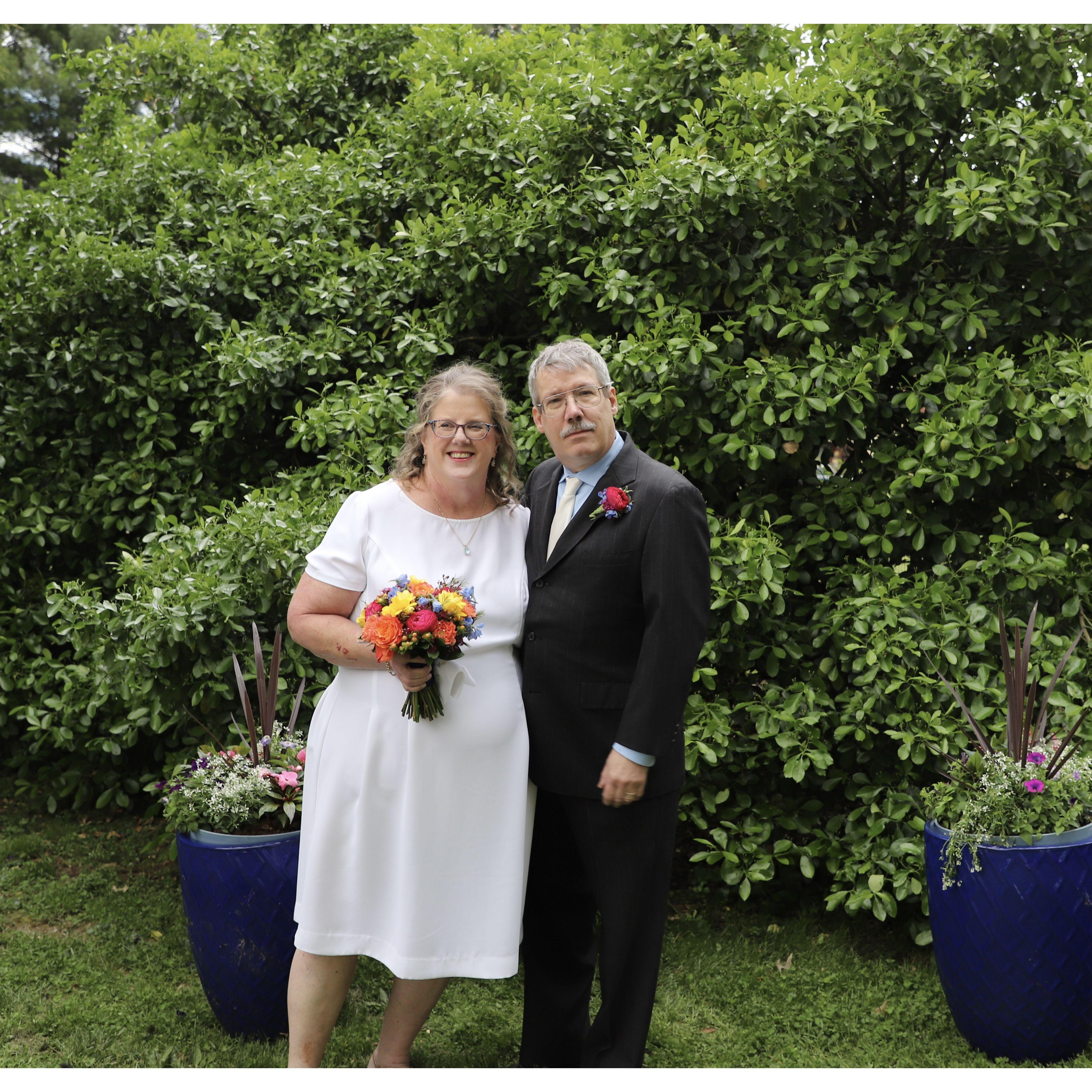 Us on the wedding day!