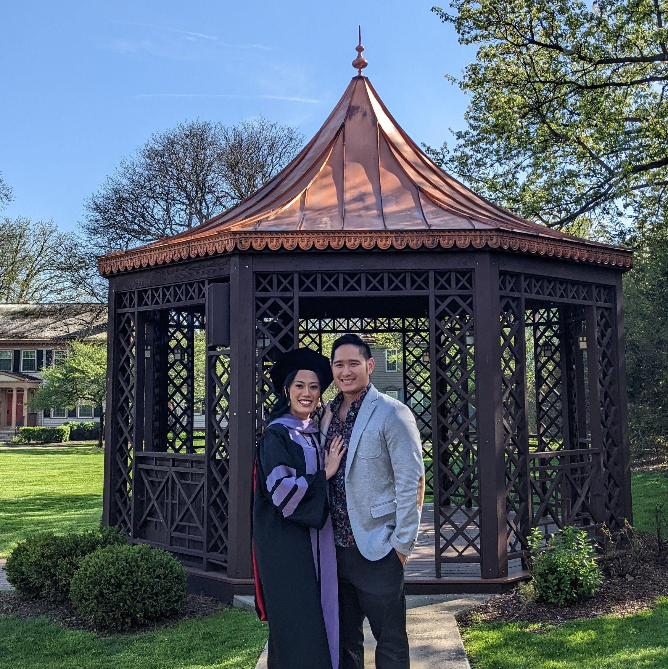 Mark at Sandy's dental school graduation 2022