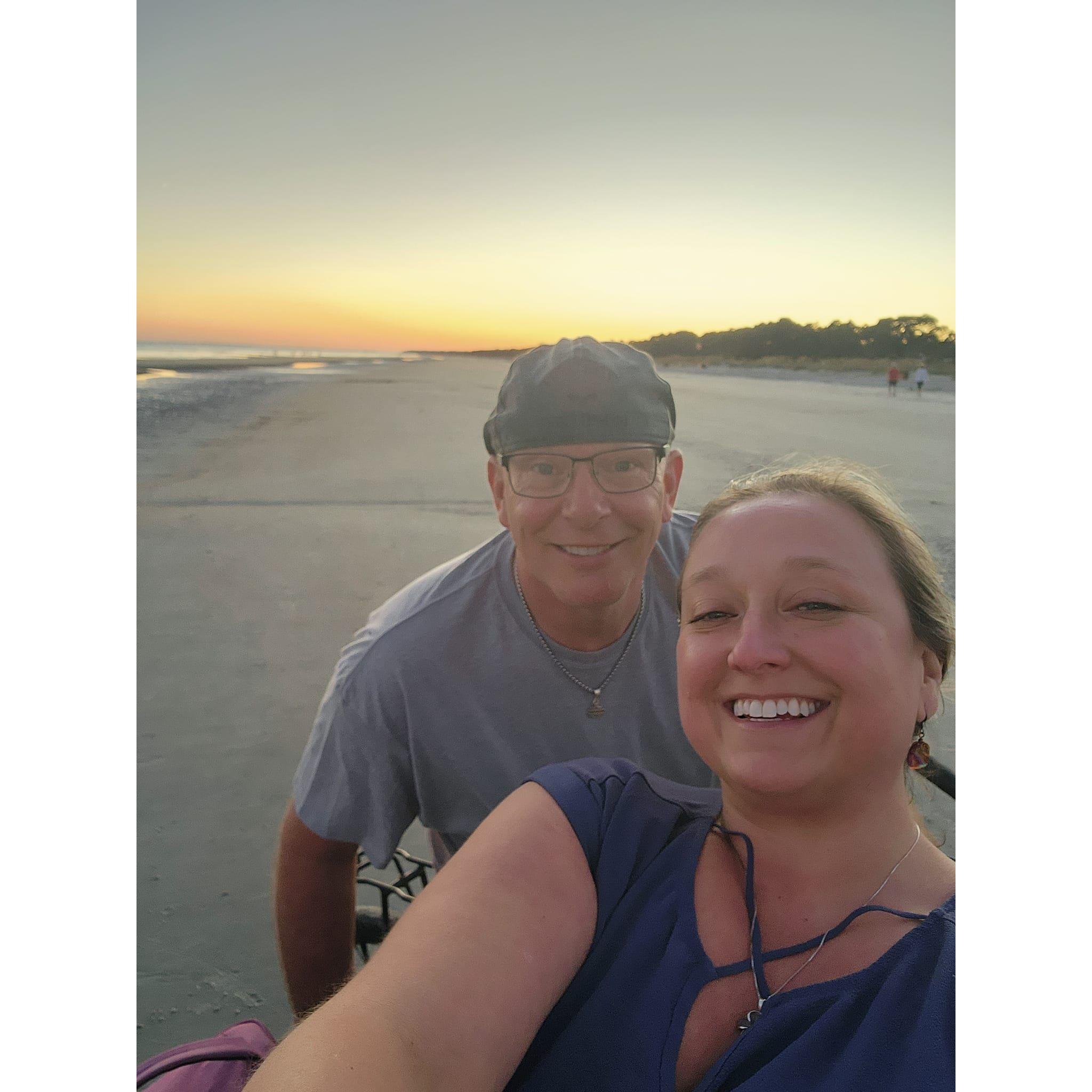 Bike ride on Hilton Head Island at the beach. We love the beach!
