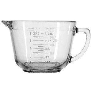 Anchor Hocking Batter Bowl, 2 Quart Glass Mixing Bowl