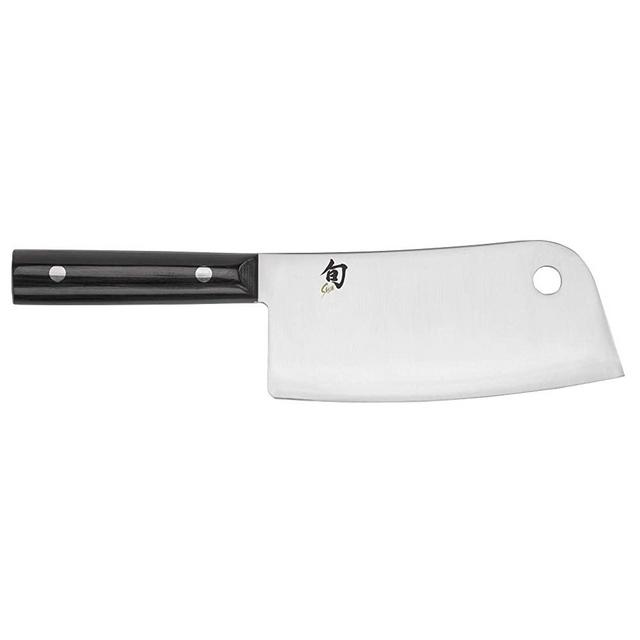 Shun Classic 6-Inch Meat Cleaver Handcrafted in Japan; Heavy Duty Durable AUS8A High-Carbon Stainless Steel; Moisture Resistant PakkaWood Handle; Ideal for Meat and Bones