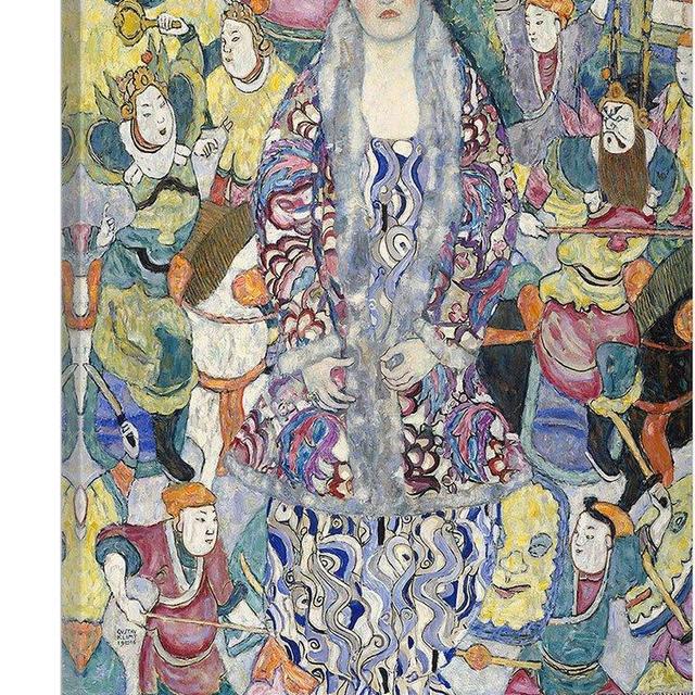 ARTCANVAS Portrait of Friederike Maria Beer 1916 Canvas Art Print by Gustav Klimt - 18" x 12" (0.75" Deep)