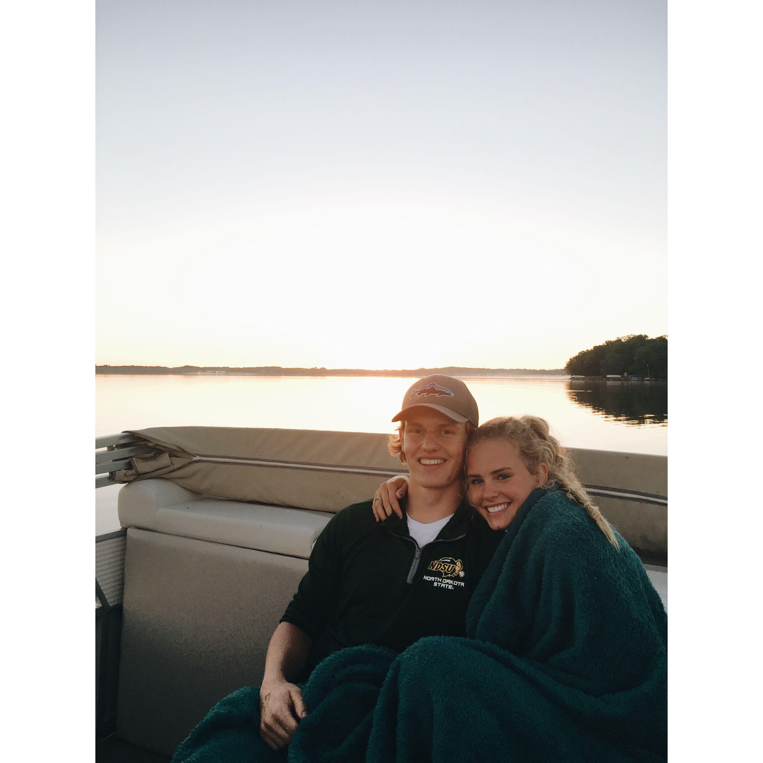 The beginning of many summers spent together on the lake. June, 2017
