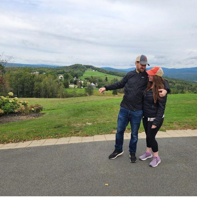 Taking in the sites around the Wildflower Inn in Lyndonville Vermont.
