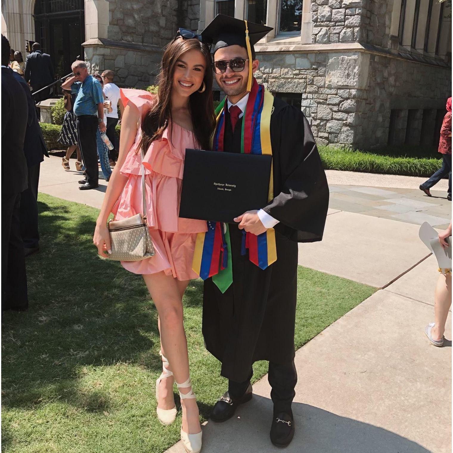 Pablo's graduation at Oglethorpe University.