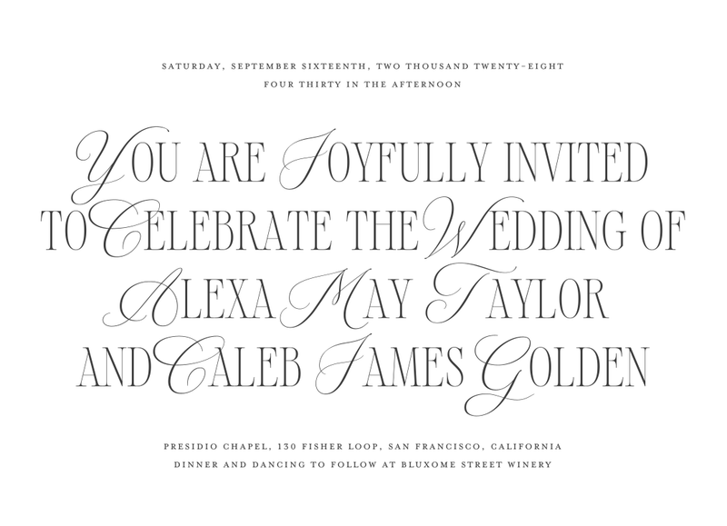 Orable Landscape | White | Zola Wedding Invitations