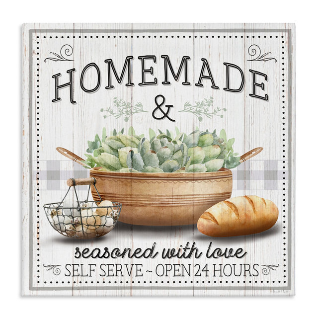 Stupell Industries Homemade Kitchen Still Life Canvas Art, 17" x 17", Made in USA, Ready for Hanging, By Elizabeth Tyndall