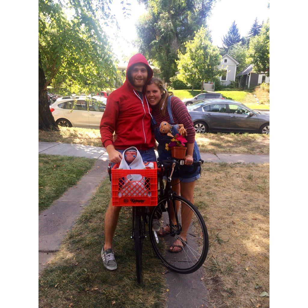 Wearing our ET costumes for the 2015 Tour de Fat bike parade. Circa 2015.