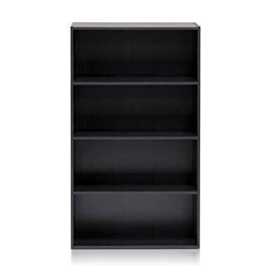 Furinno 11209EX Pasir 4 Tier Open Shelf, Espresso