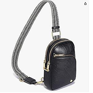 INICAT RFID Blocking Sling Bag, Anti Theft Crossbody Bag for Women, Travel Fanny Pack Style Purse, Vegan Leather